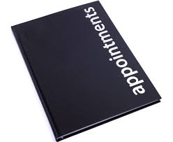 Agenda Appointment Book 6 Column Assistant Black