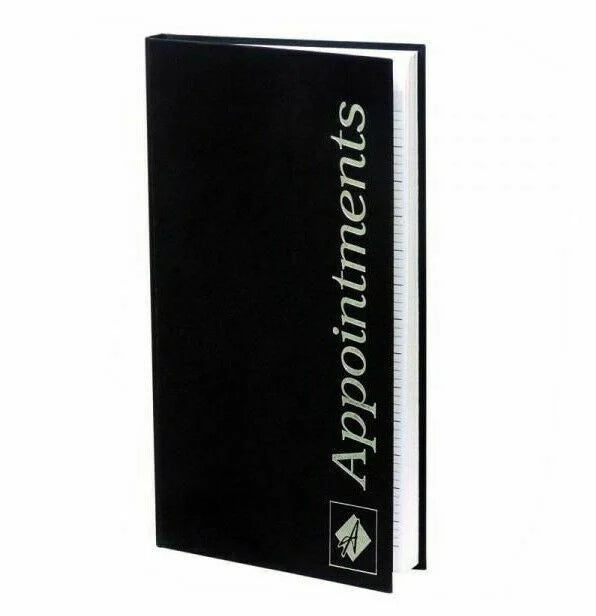 Agenda Appointment Book 3 Column Assistant Black AB3