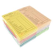 Agenda Assorted Check Pads - 12 Pack