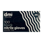 DMI - Black Nitrile Gloves - Powder Free - 100pcs