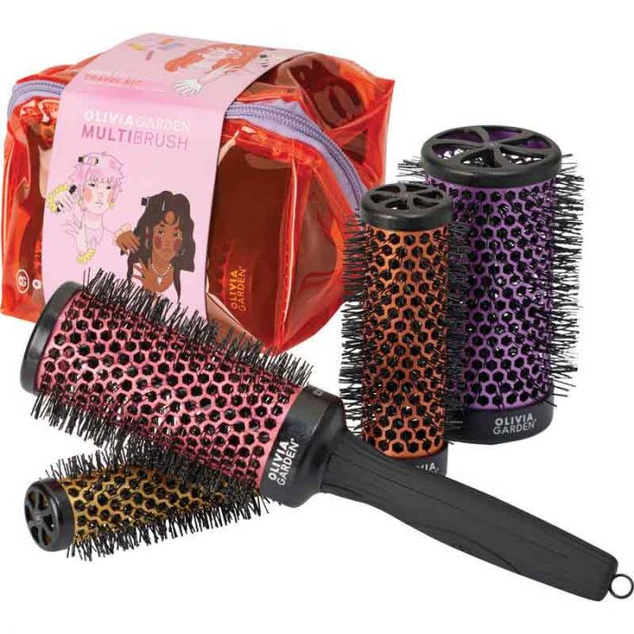 Olivia Garden MultiBrush Hair Brush Travel Kit