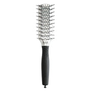 Olivia Garden Essential Style Double Tunnel Nylon/Double Bristles Brush Silver