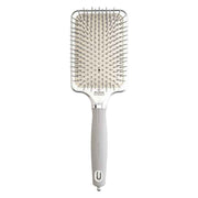 Olivia Garden Expert Care Rectangular Nylon Bristles Silver Brush Large