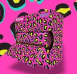 Prisma Pop Up Embossed Pink Lumo Leopard 120mm X 273mm - 500 Sheets