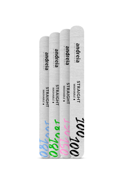 Andreia Professional - Straight Nail File - 100/100, 150/150, 180/180
